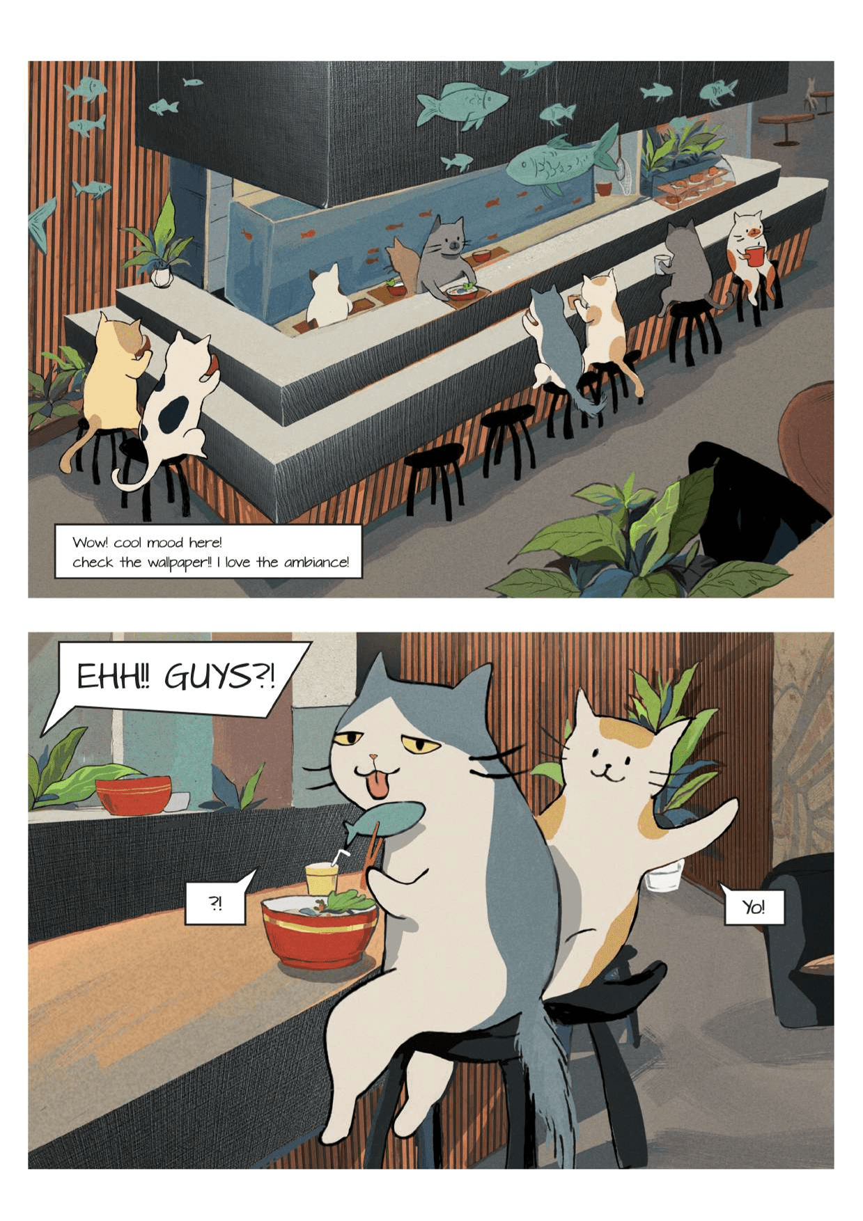 A Cat's World Episode 1 cat doing